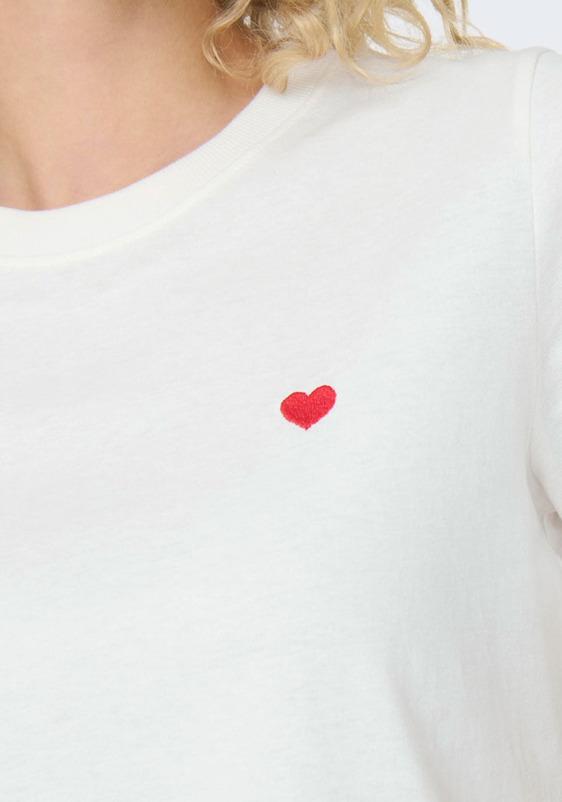 Jdy Short Sleeve T-Shirt - White 2 Shaws Department Stores