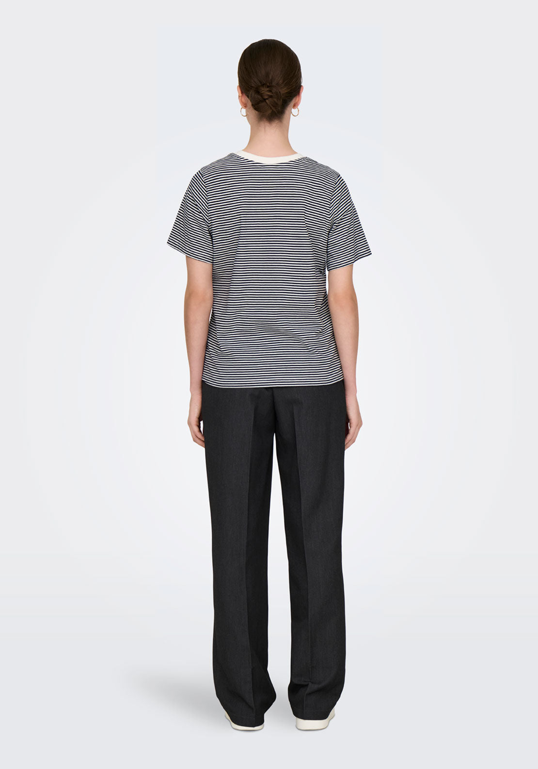 Jdy Short Sleeve Round Neck T-Shirt - Blue 2 Shaws Department Stores
