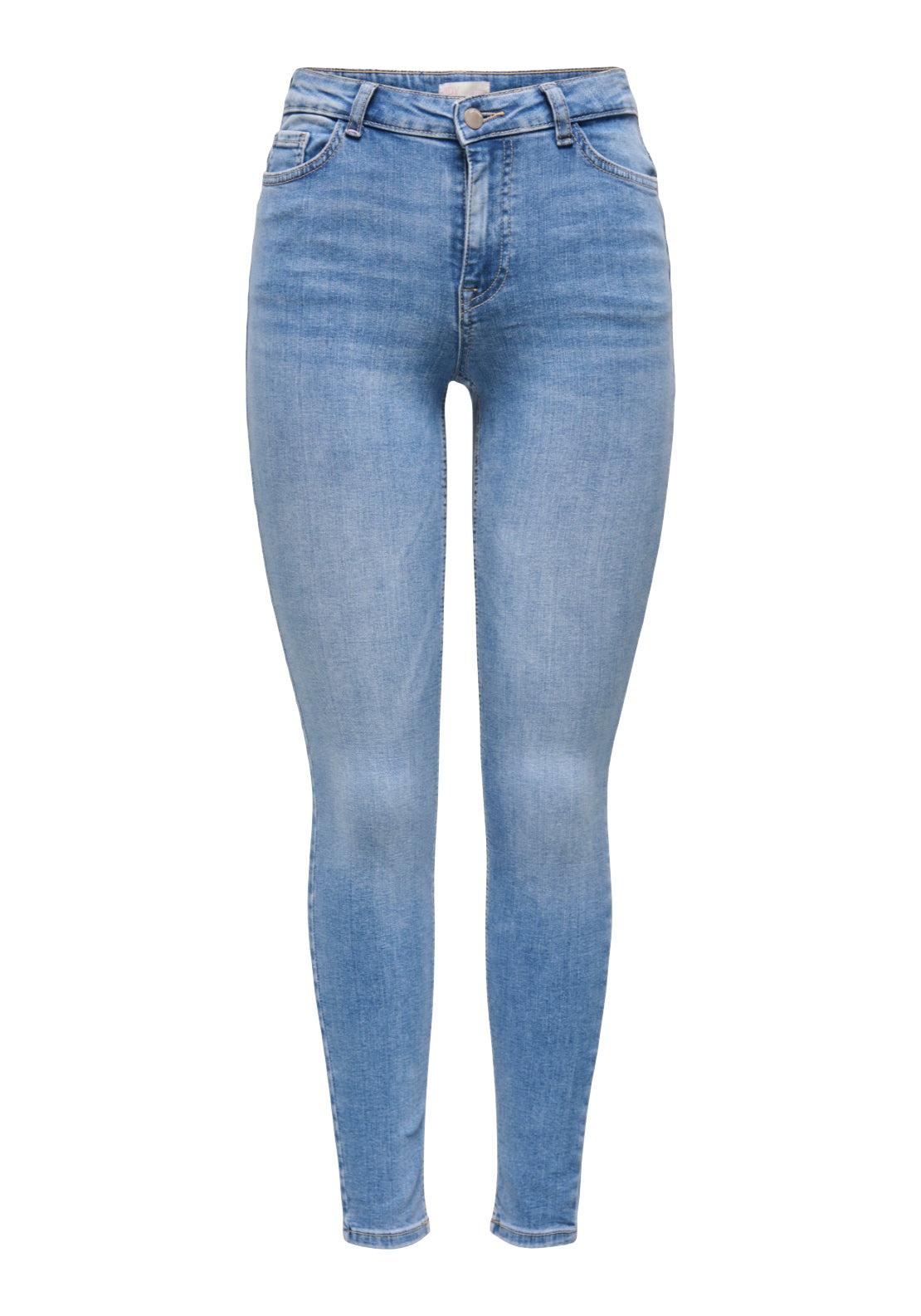 Jdy Fina Mid Waist Skinny Jeans 32" - Medium Blue 6 Shaws Department Stores