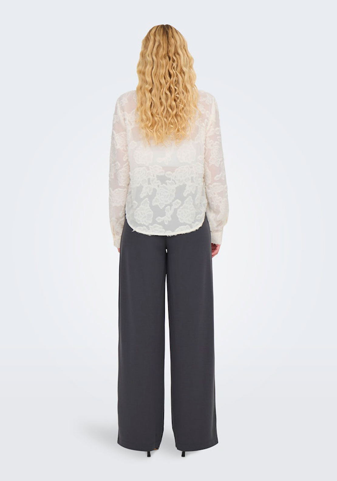 Jdy Long Sleeve Shirt - White 2 Shaws Department Stores
