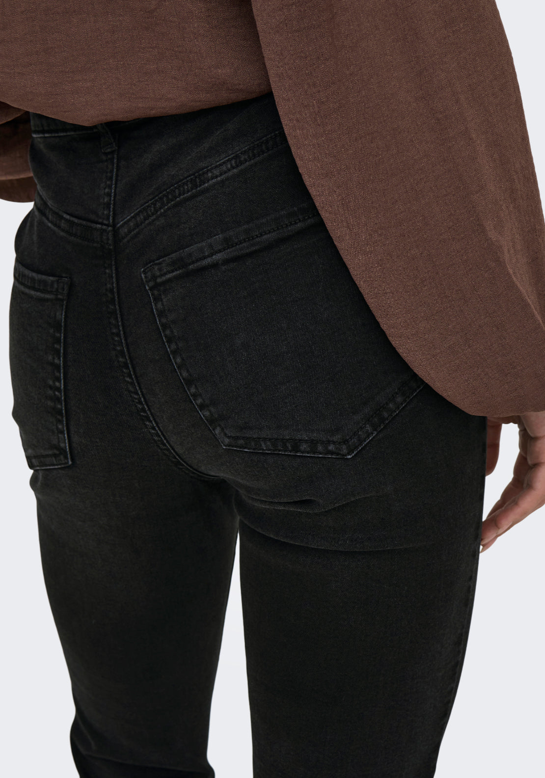 Jdy Fina Mid Waist Skinny Jeans - Black Denim 3 Shaws Department Stores