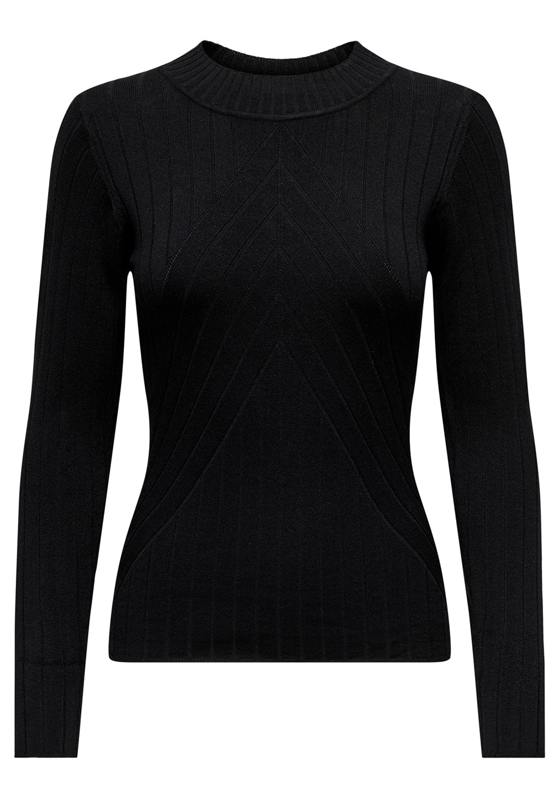 Jdy Long Sleeve Round Neck Jumper - Black 6 Shaws Department Stores