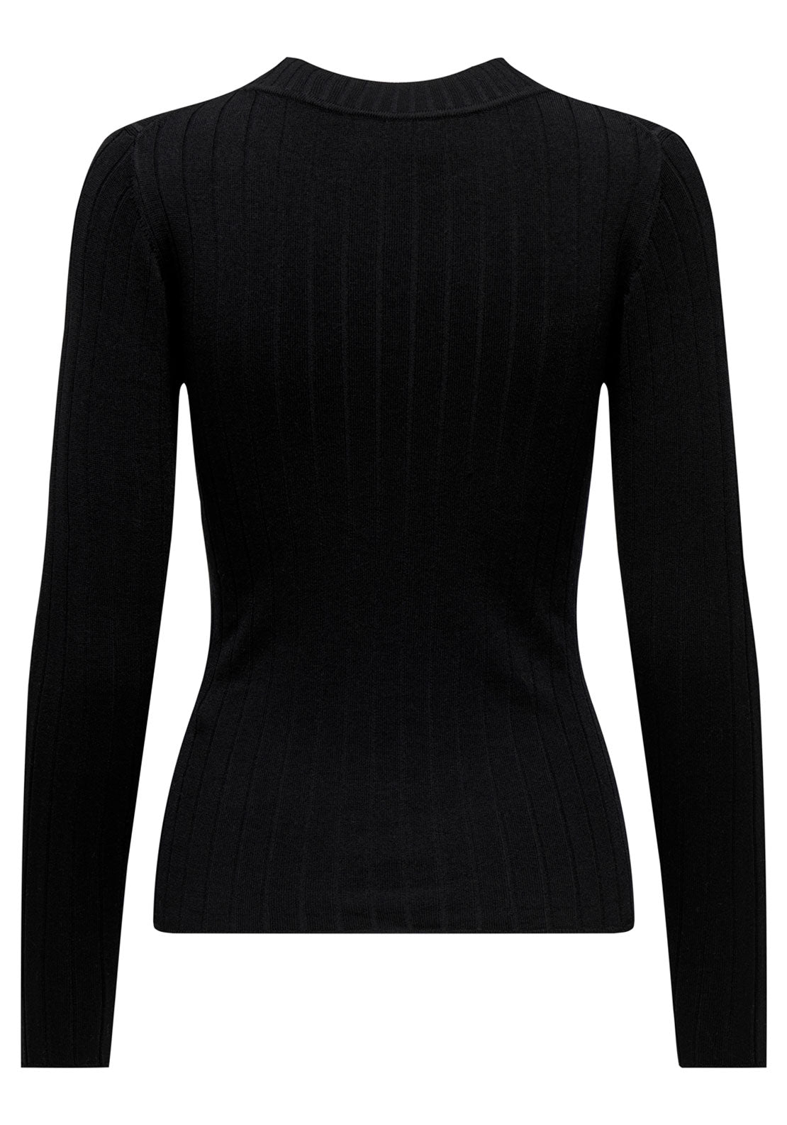 Jdy Long Sleeve Round Neck Jumper - Black 5 Shaws Department Stores