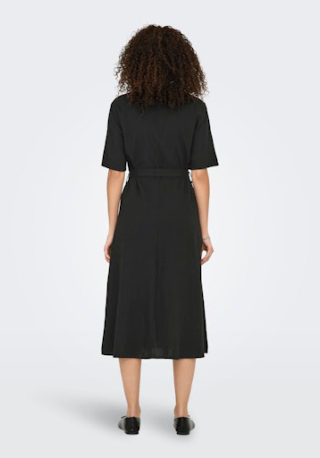 Jdy Say 2/4 Midi Shirt Dress - Black 2 Shaws Department Stores