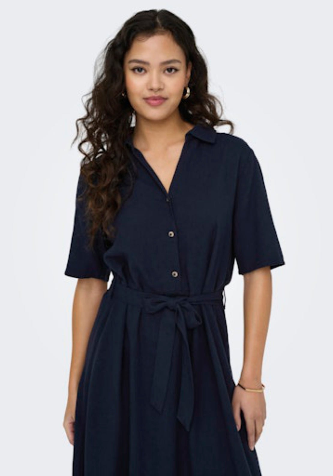 Jdy Say 2/4 Midi Shirt Dress - Sky Captain 3 Shaws Department Stores