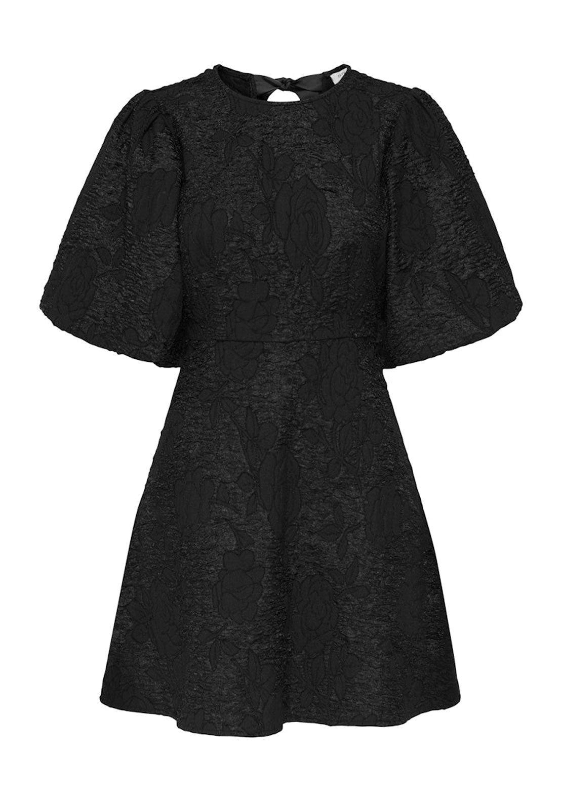 Jdy Ss Mini Dress With Bow Detail - Black 6 Shaws Department Stores