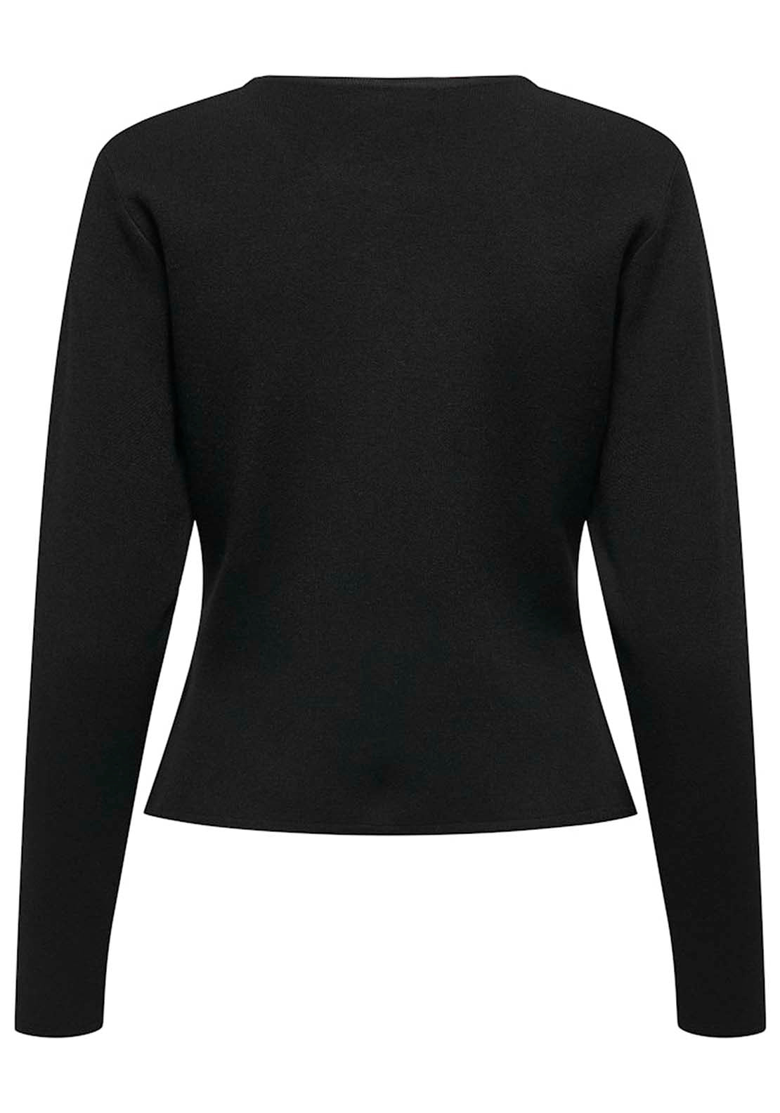 Jdy Long Sleeve Fitted Cardigan - Black 2 Shaws Department Stores