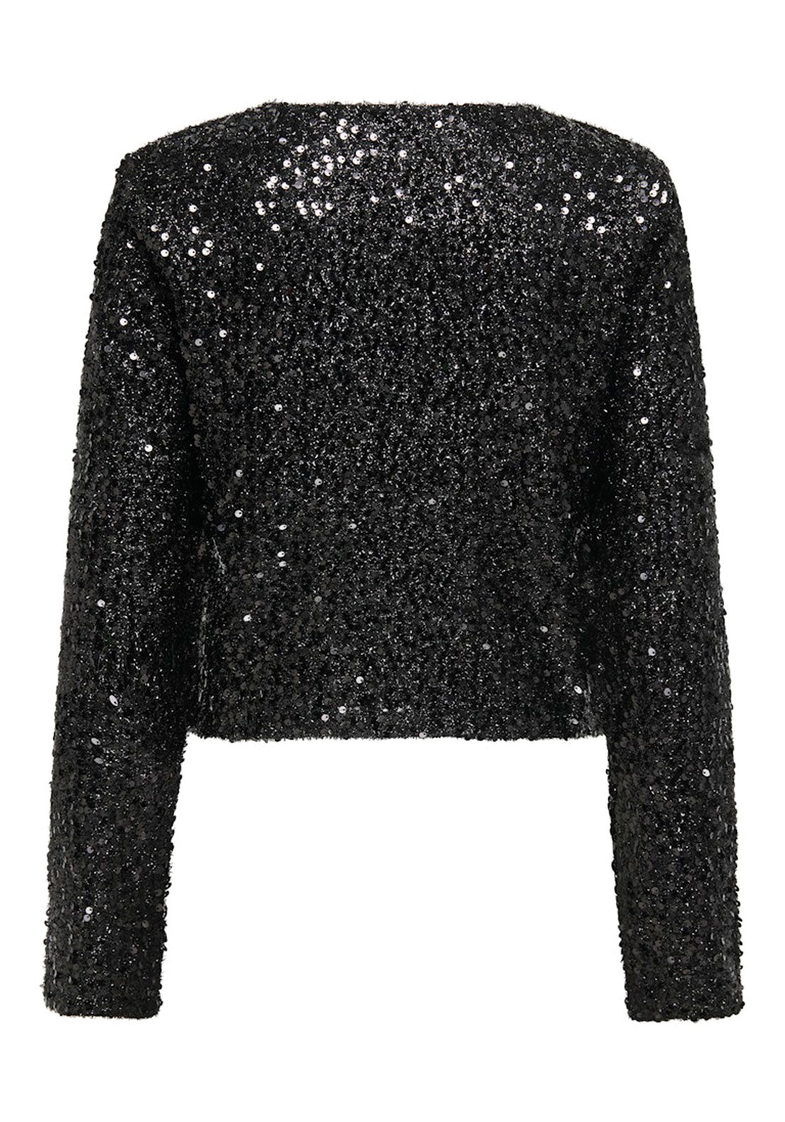 Jdy Long Sleeve Sequin Jacket - Black Sequins 7 Shaws Department Stores