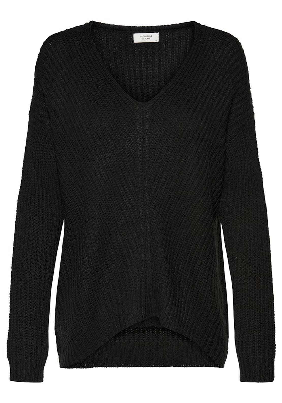 Jdy Long Sleeve V-Neck Jumper - Black 6 Shaws Department Stores