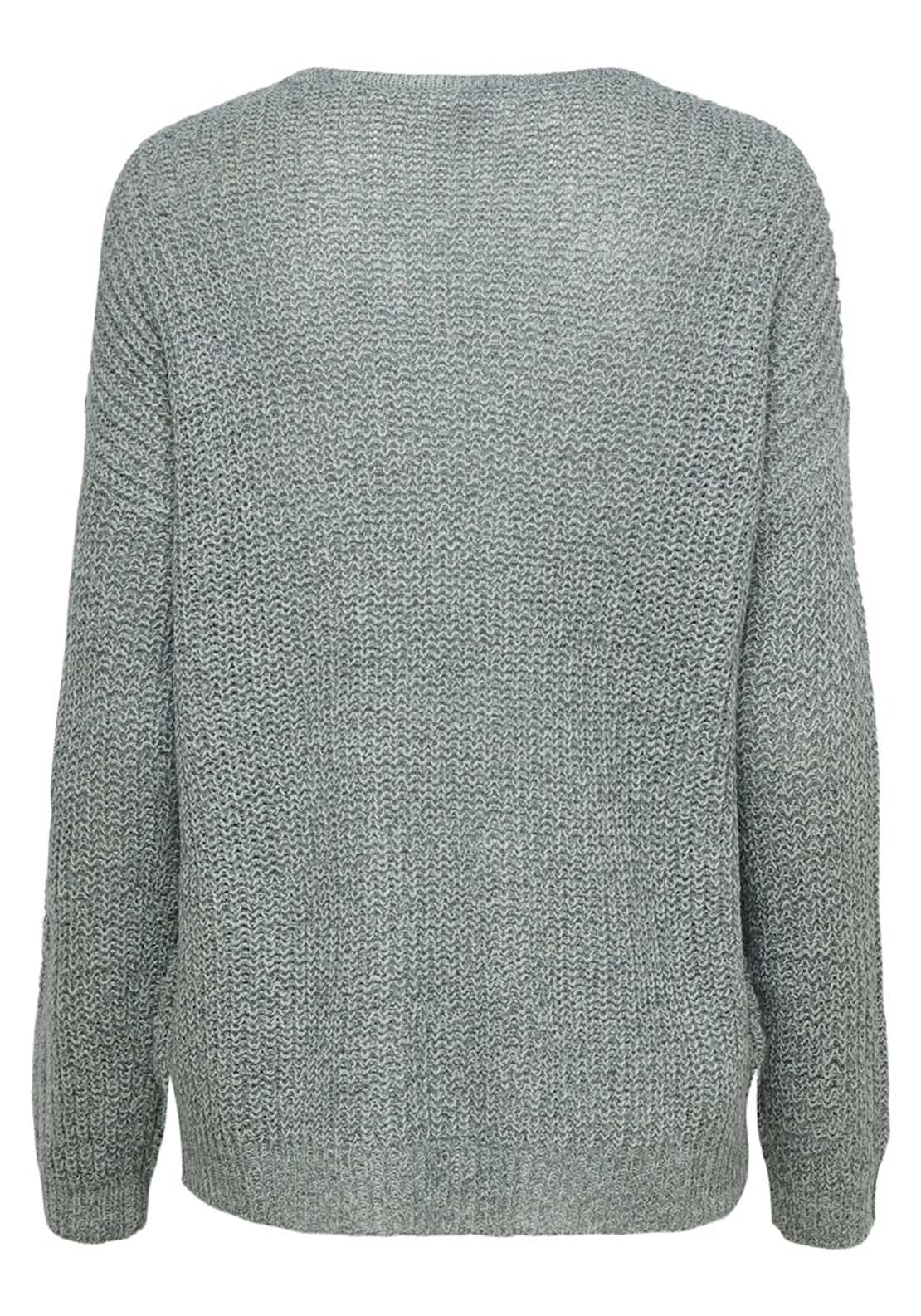 Jdy Long Sleeve V-Neck Jumper - Abyss W. Black Ply 6 Shaws Department Stores