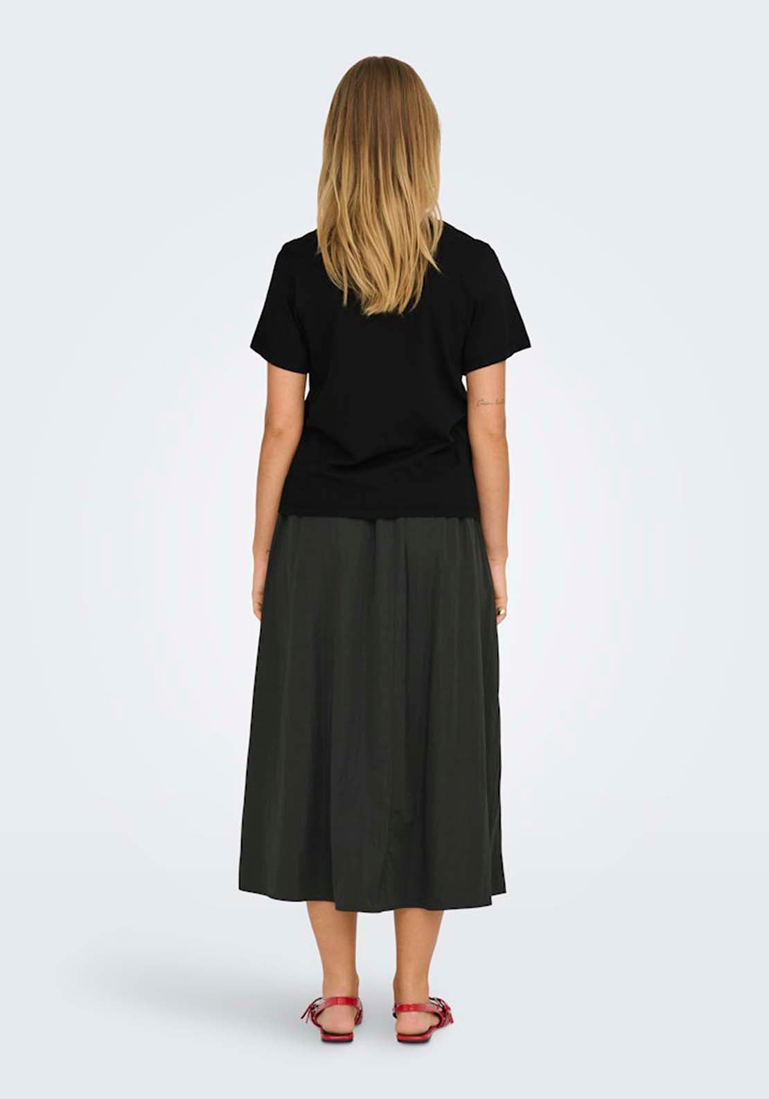 Jdy Short Sleeve Round Neck T-Shirt - Black 2 Shaws Department Stores