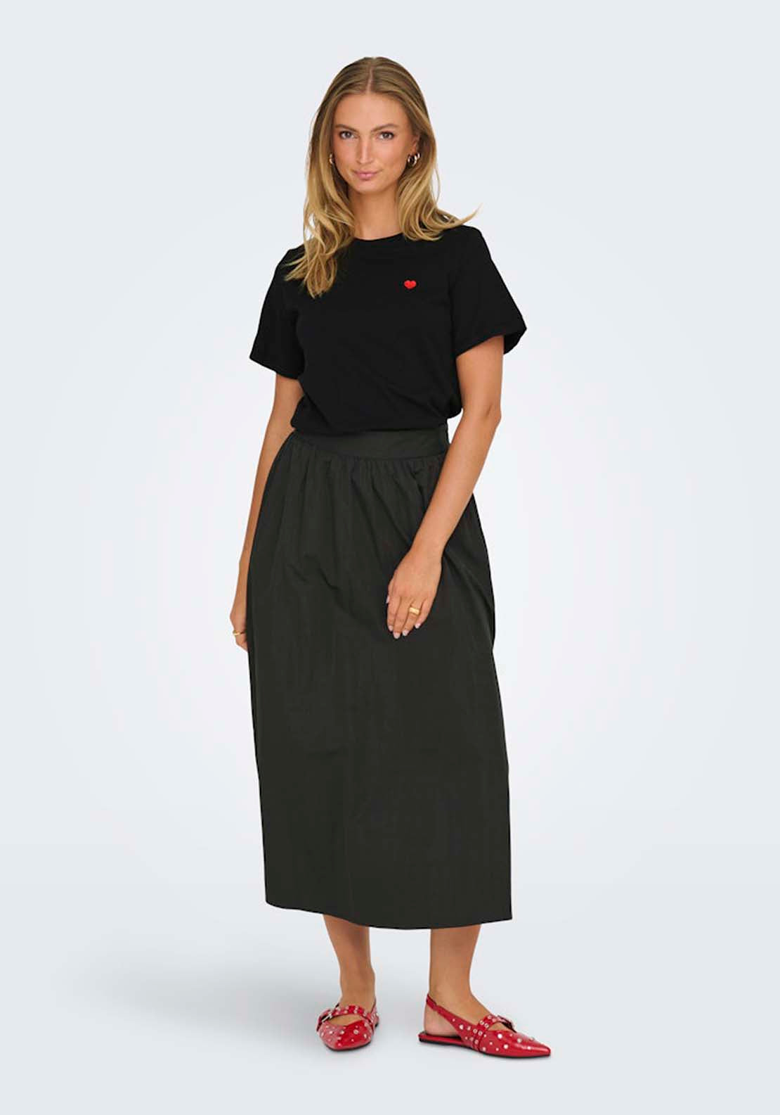 Jdy Short Sleeve Round Neck T-Shirt - Black 4 Shaws Department Stores