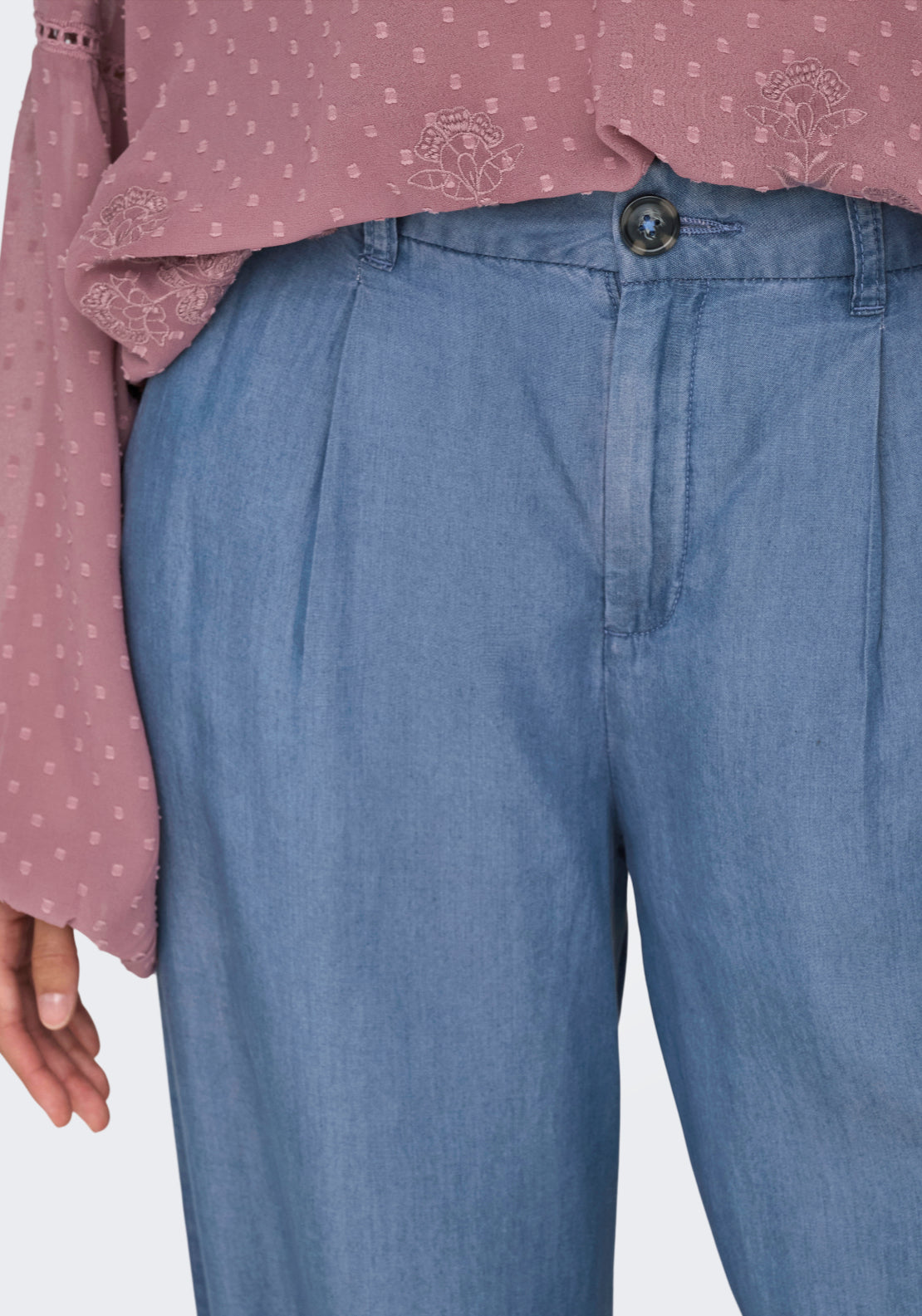Jdy Jasper High Waist Wide Pant - Medium Blue Denim 4 Shaws Department Stores