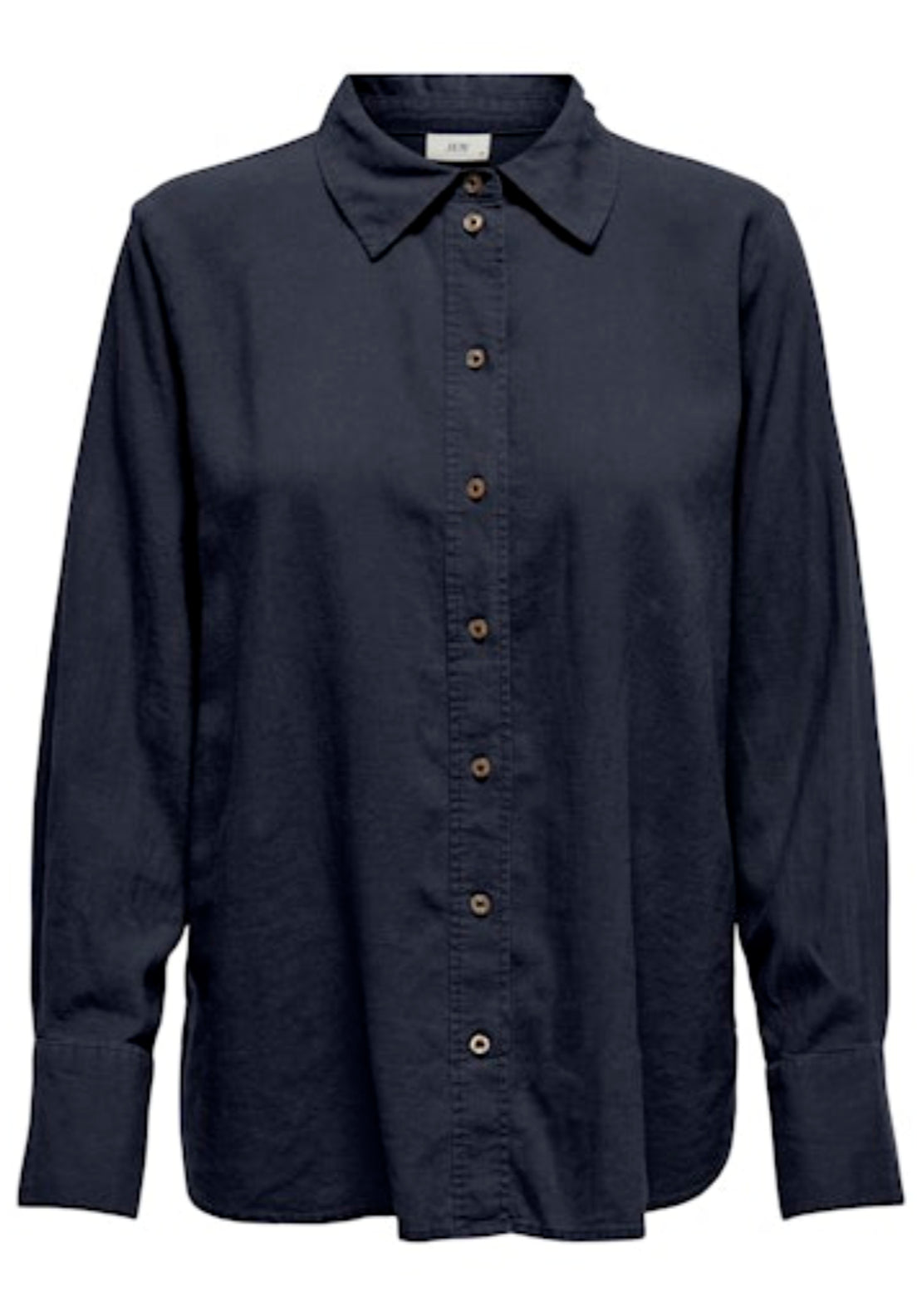 Jdy Say Long Sleeve Linen Loose Shirt - Blue 1 Shaws Department Stores