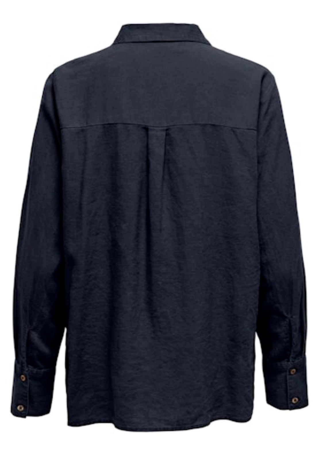 Jdy Say Long Sleeve Linen Loose Shirt - Blue 2 Shaws Department Stores