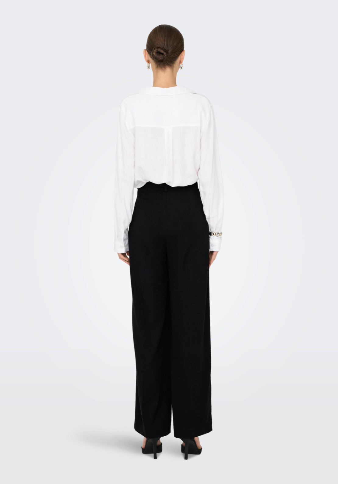 Jdy River High Waist Wide Pant - Black 2 Shaws Department Stores