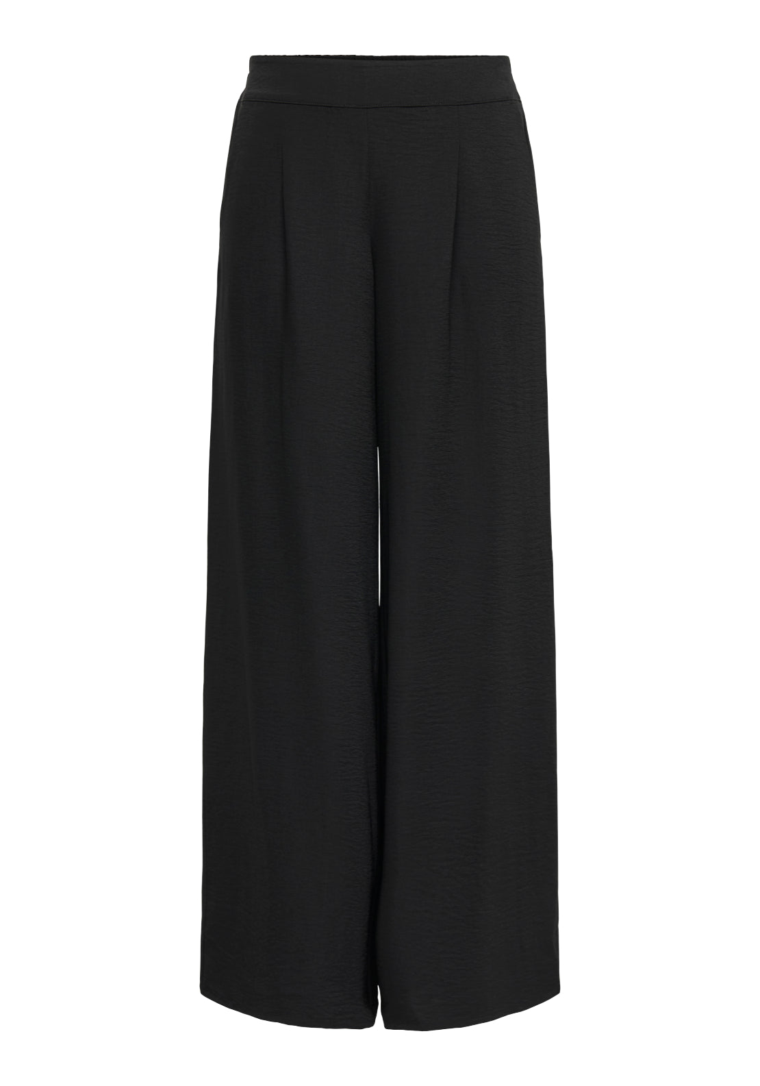 Jdy Aya Medium Waist Wide Pant - Black 1 Shaws Department Stores