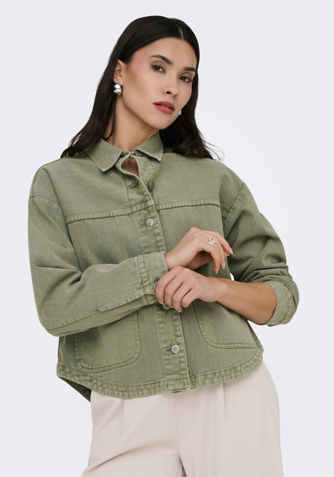 Jdy Noma Long Sleeve Shacket - Kalamata 4 Shaws Department Stores