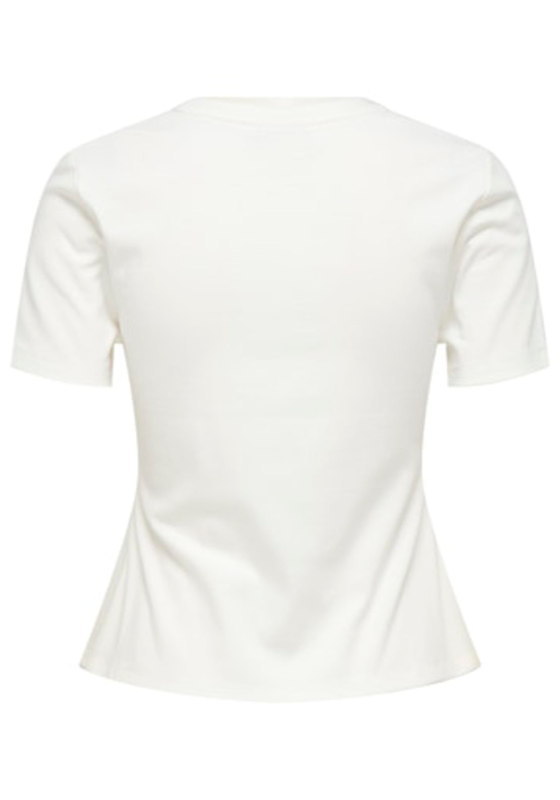 Jdy Tessa Short Sleeve Detail Top - Cloud Dancer 2 Shaws Department Stores