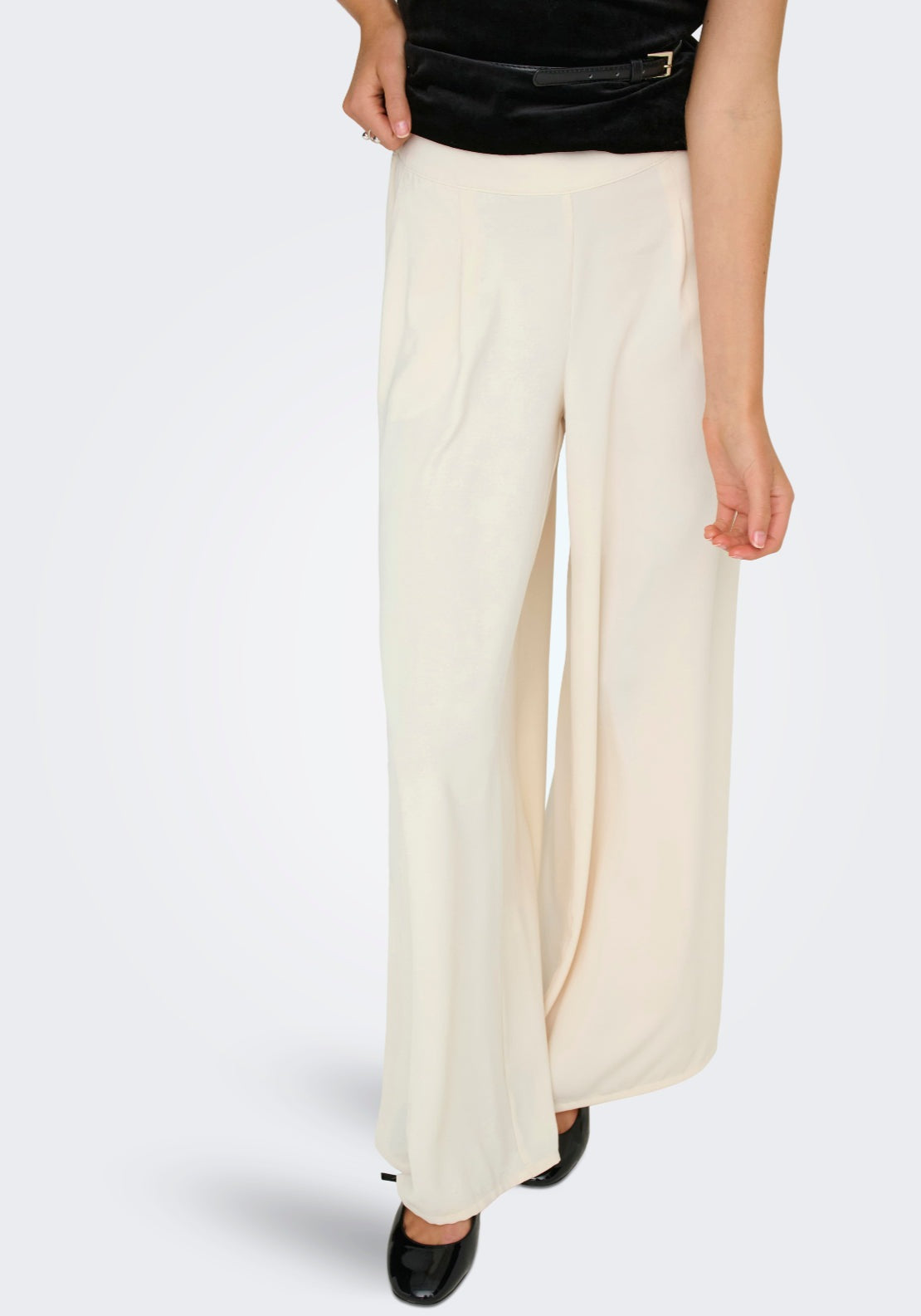 Jdy Aya Medium Waist Wide Pant - Whitecap Gray 2 Shaws Department Stores