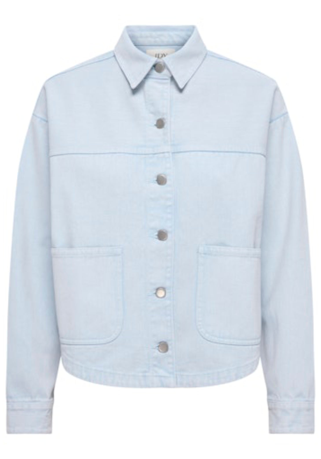 Jdy Noma Long Sleeve Shacket - Cashmere Blue 1 Shaws Department Stores