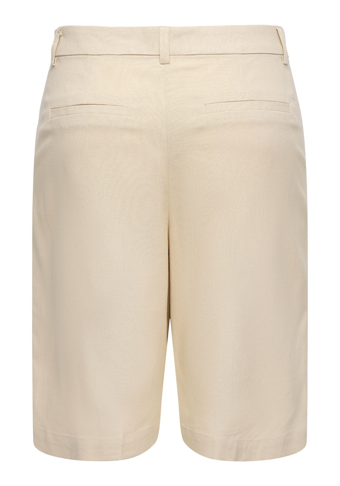 Jdy Naomi Linen Medium Waist Bermuda Shorts - Wheat 2 Shaws Department Stores