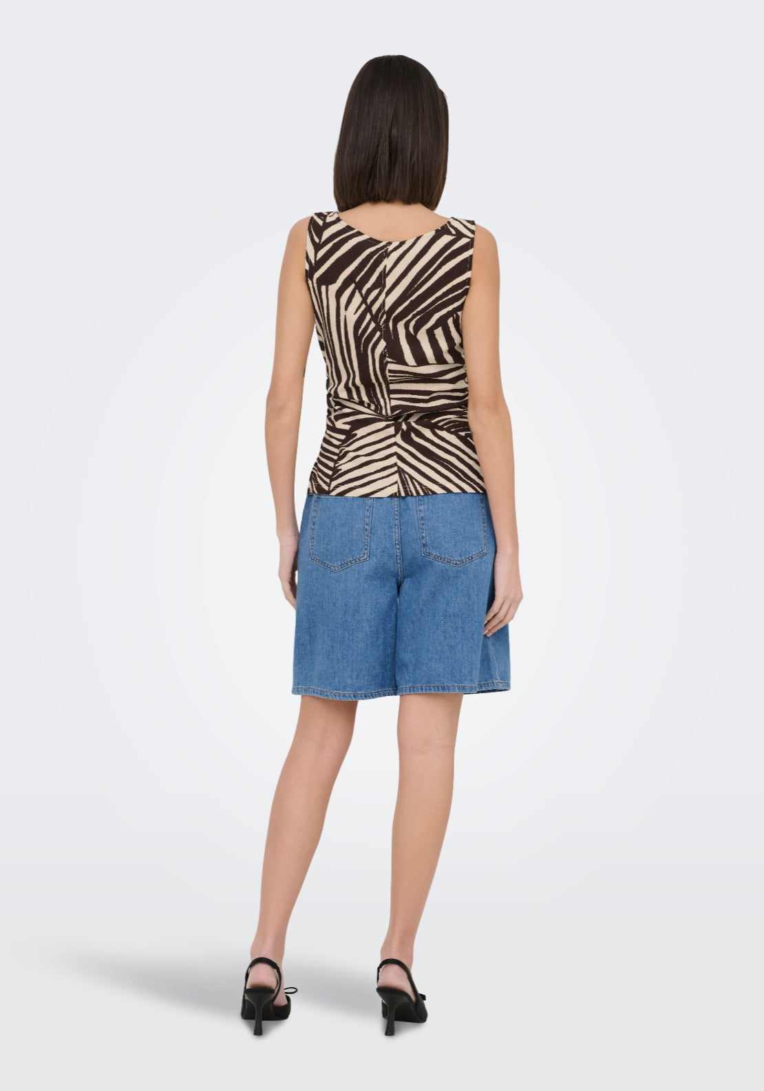 Jdy Debbie Sleeveless Top - Sandshell Chocolate Torte 2 Shaws Department Stores