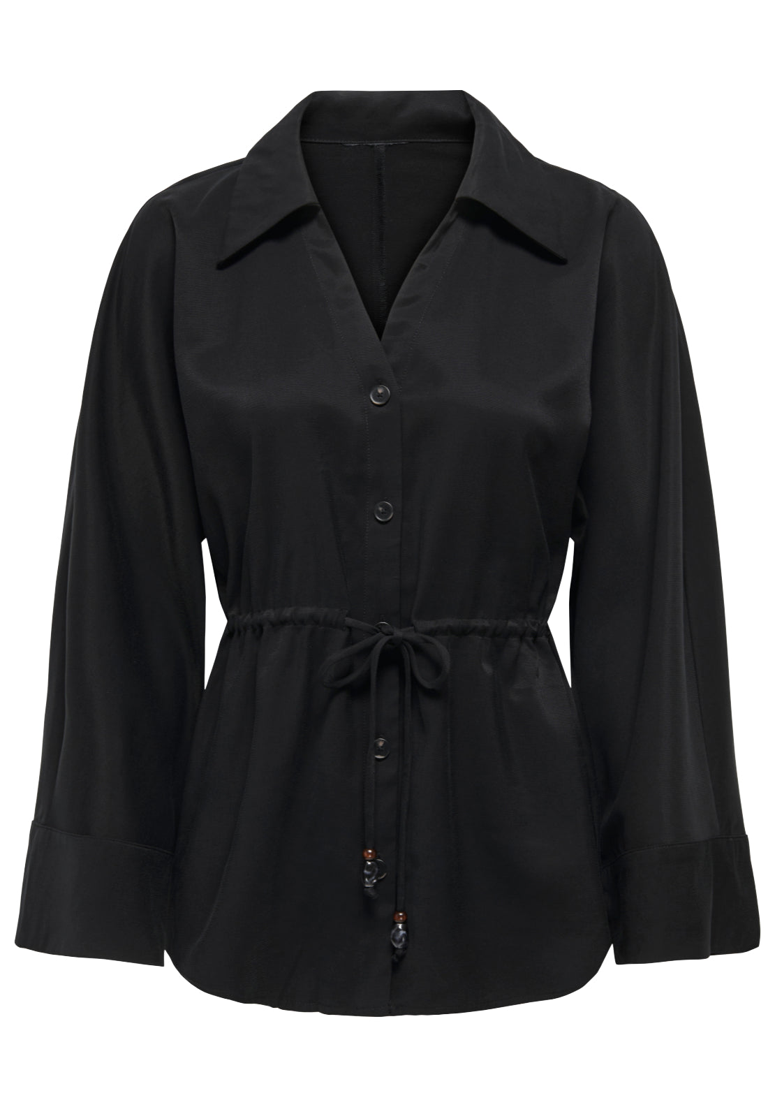 Jdy Milena Long Sleeve Shirt - Black 1 Shaws Department Stores