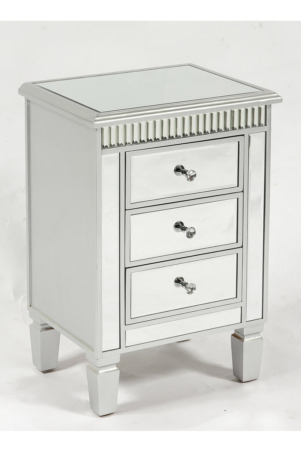 Mirrored 3 Drawer Locker