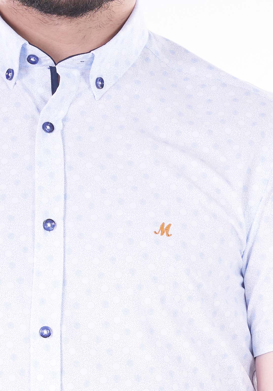 Mineral Jay Short Sleeve Shirt - White / Blue 2 Shaws Department Stores