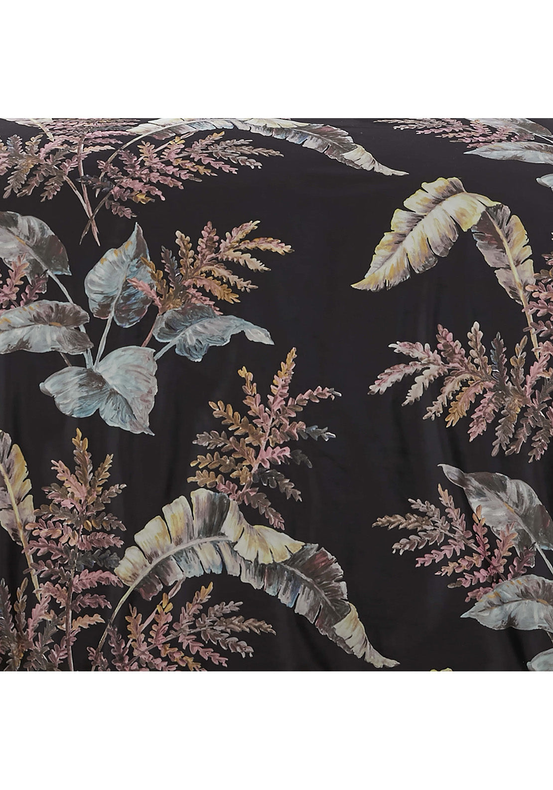 Heather & Ferne Luxe Fern Duvet Cover Set - Black 2 Shaws Department Stores