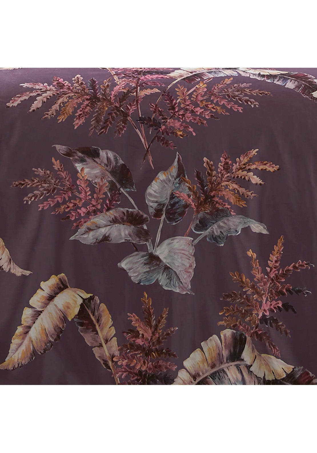 Heather & Ferne Luxe Fern Duvet Cover Set - Mauve 3 Shaws Department Stores
