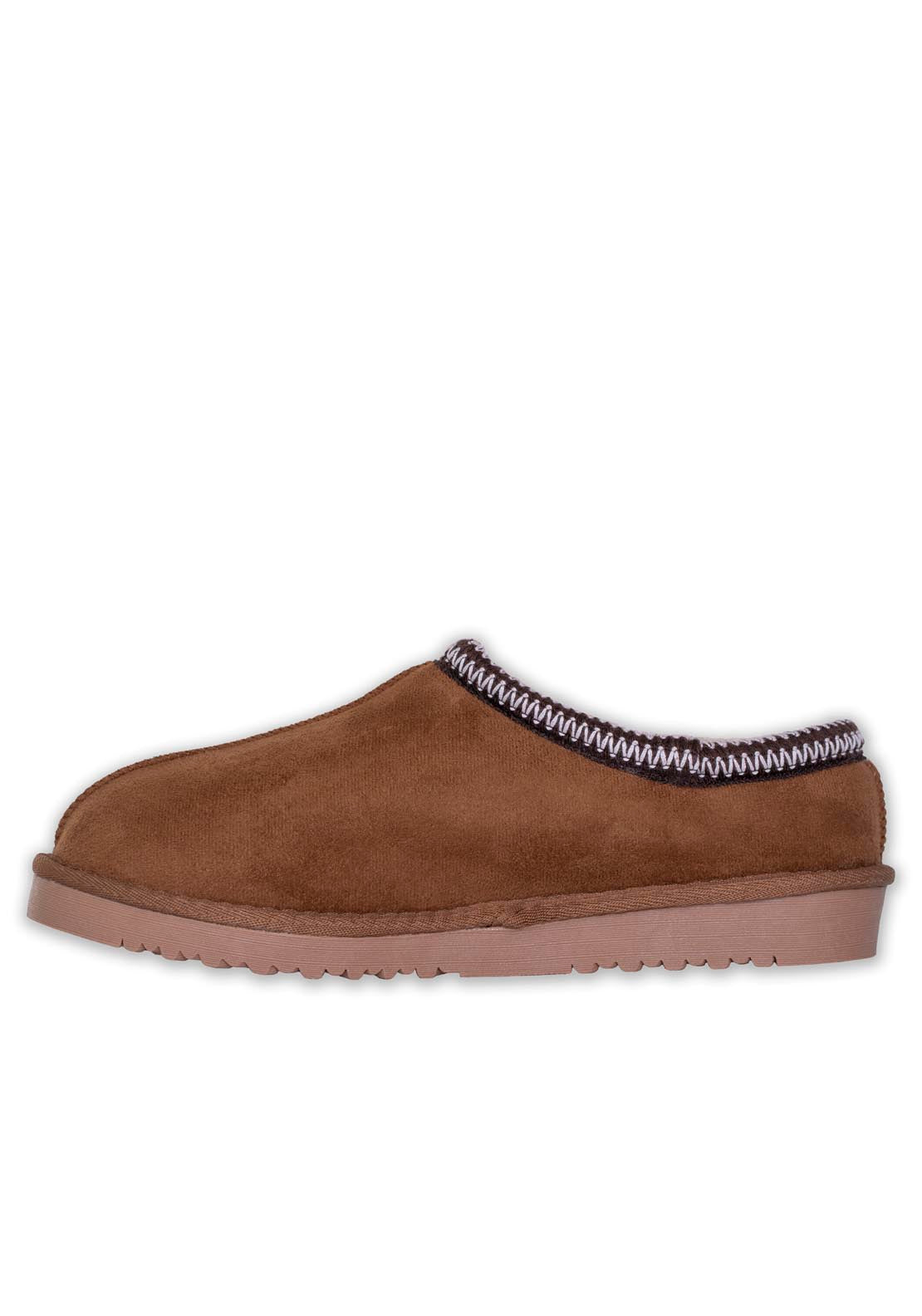 Ella Slip On Slipper - Brown 2 Shaws Department Stores