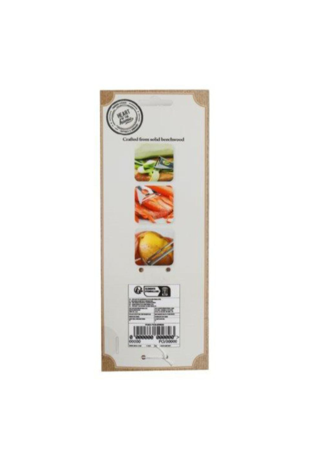 Fruit Peeler With Wooden Steel - Blue