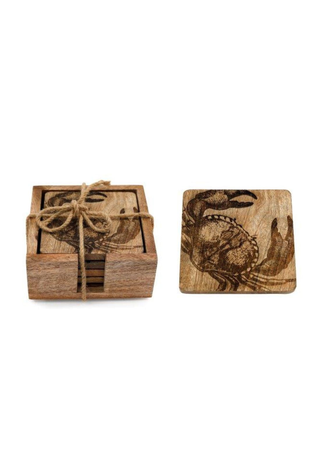 The Home Collection Engraved Crab Coaster 1 Shaws Department Stores