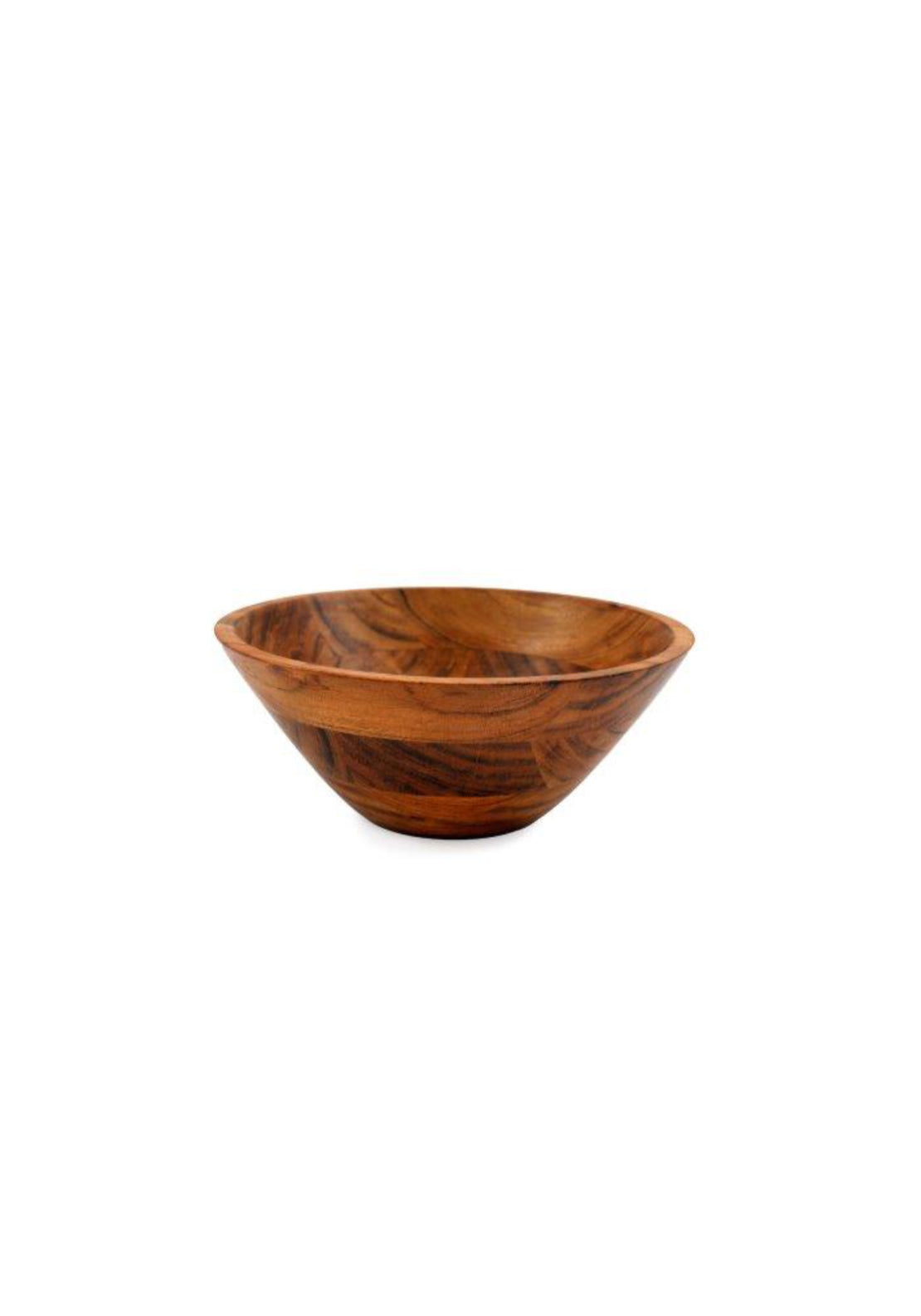 Wooden Serving Bowl - Blue