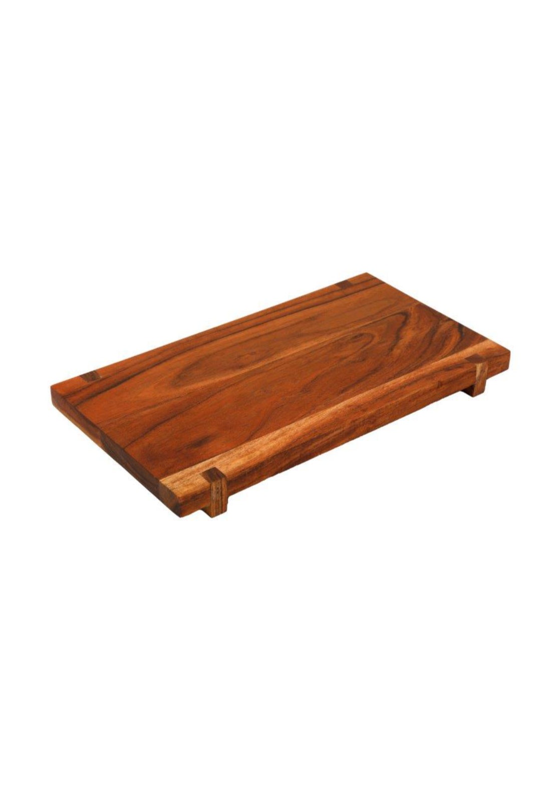 Wooden Pedestal Tray - Blue