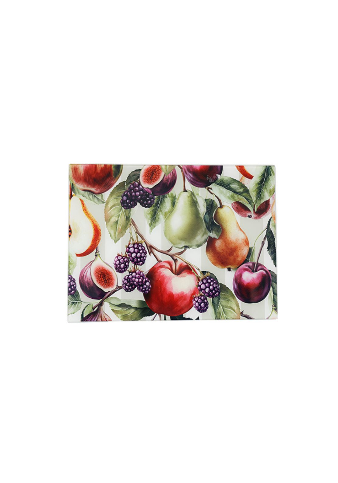 Orchard Fruits Glass Chopping Board - Multi