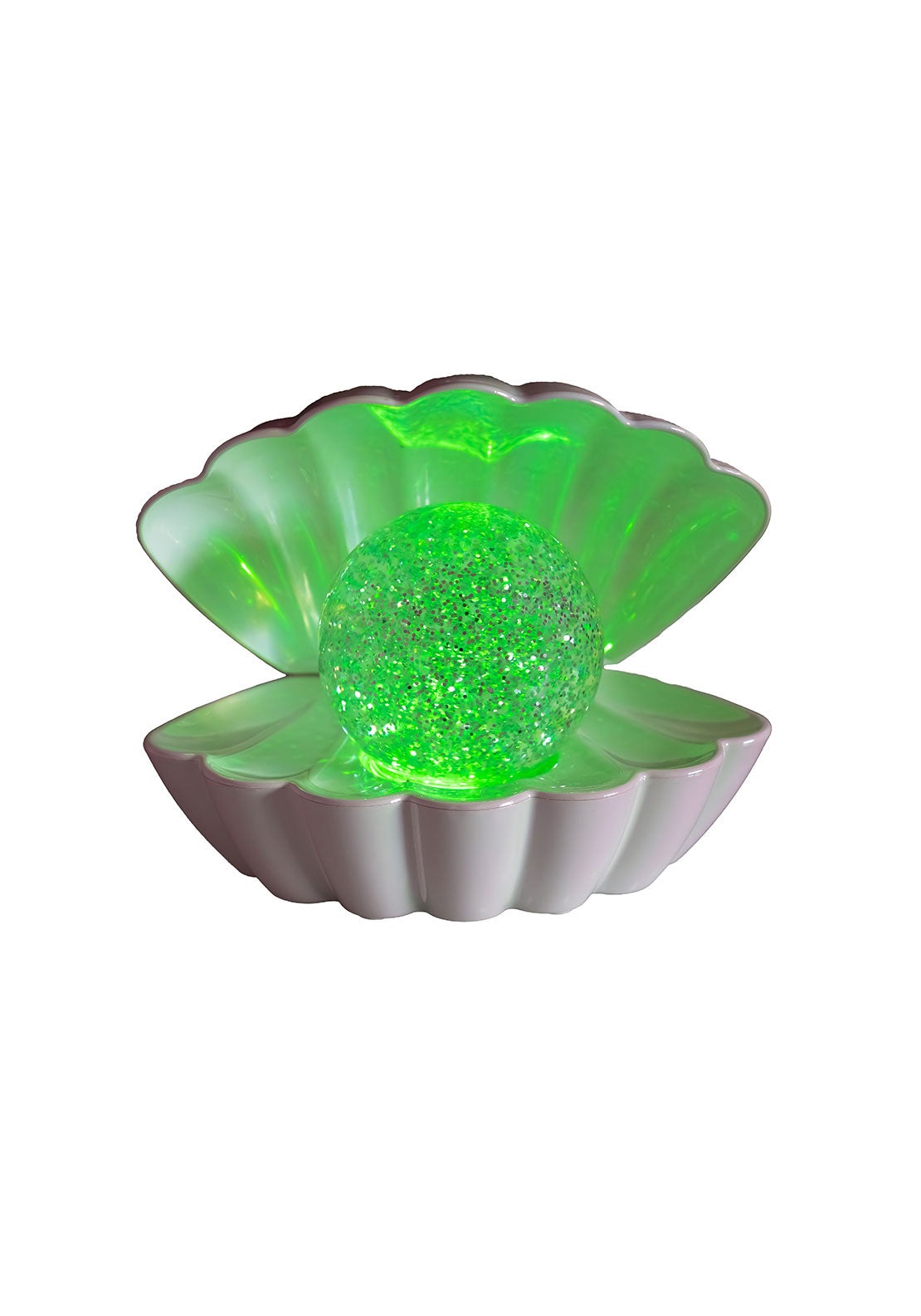 Sense Aroma Colour LED Clam with Glitter Pearl - White 1 Shaws Department Stores