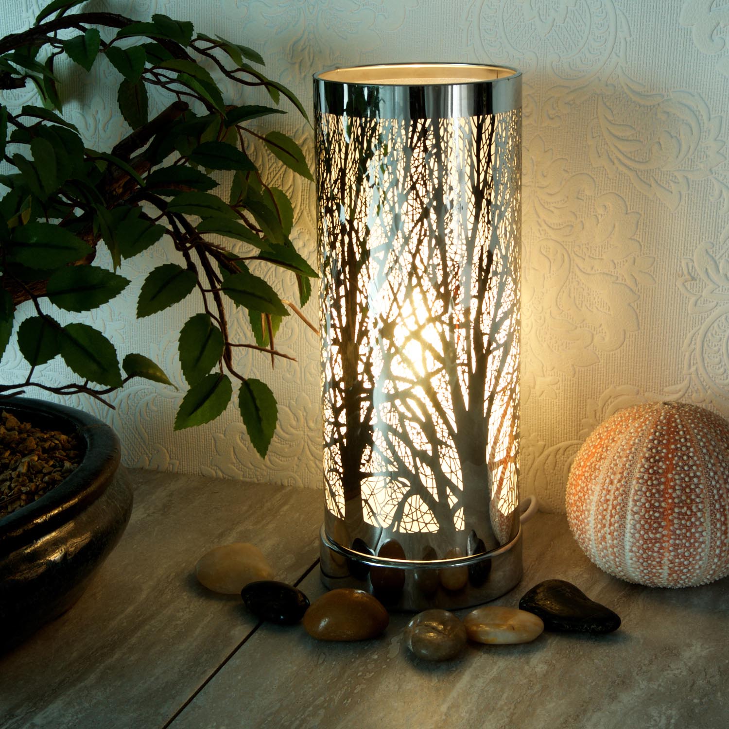 The Home White-Silver Aroma Lamp 1 Shaws Department Stores