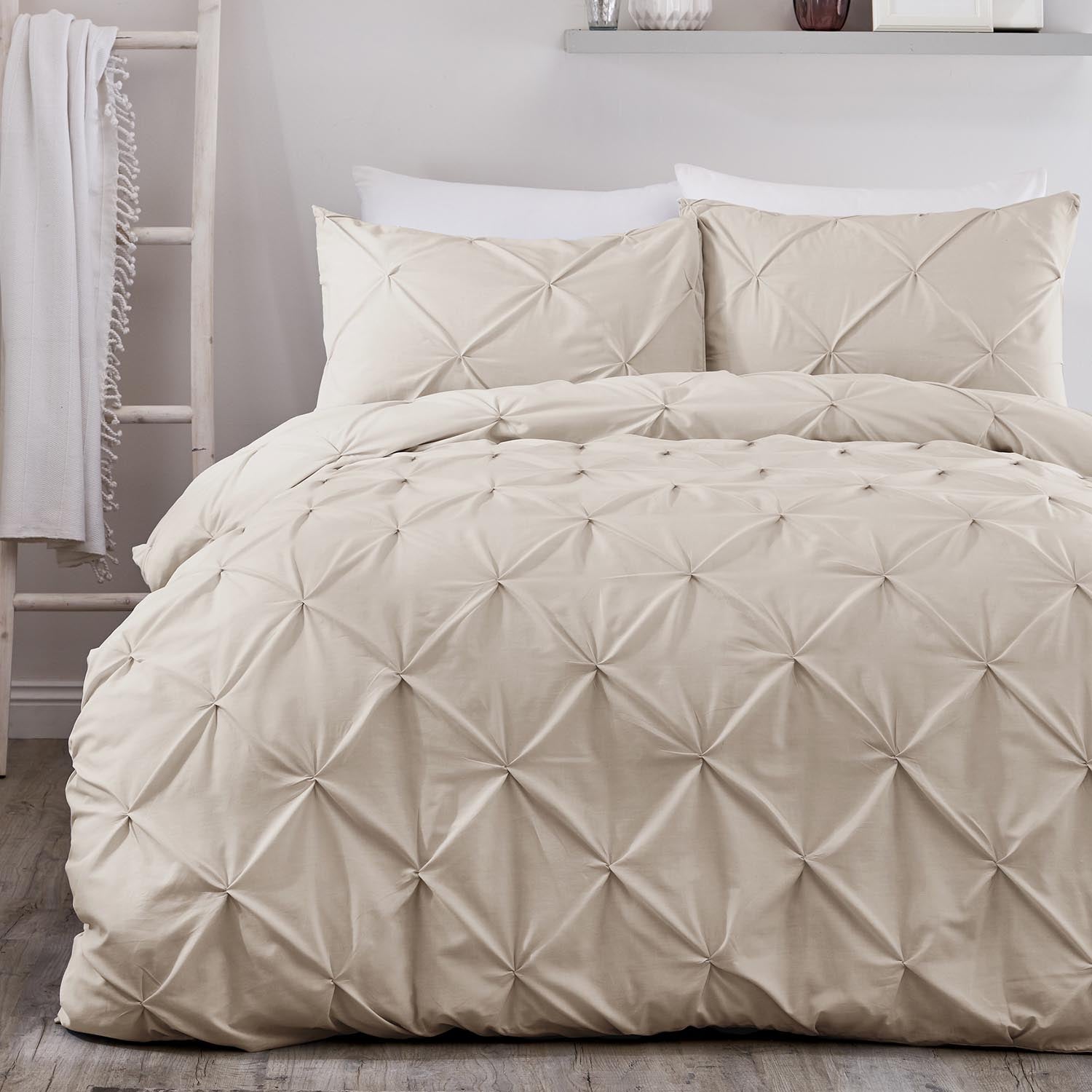 The Home Collection Lorna Duvet Cover Set - Natural 1 Shaws Department Stores
