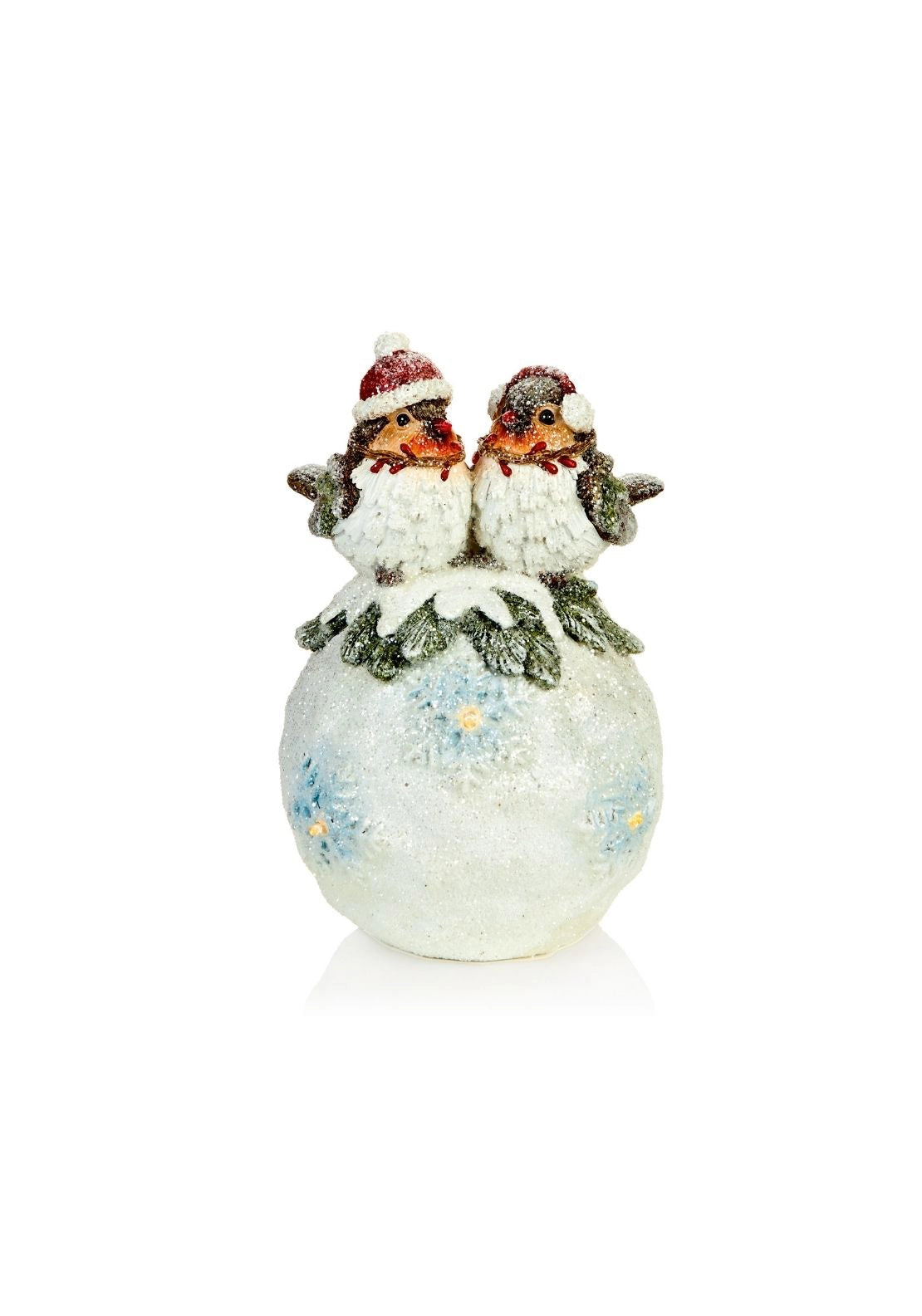 Polyresin Robins On Snowball