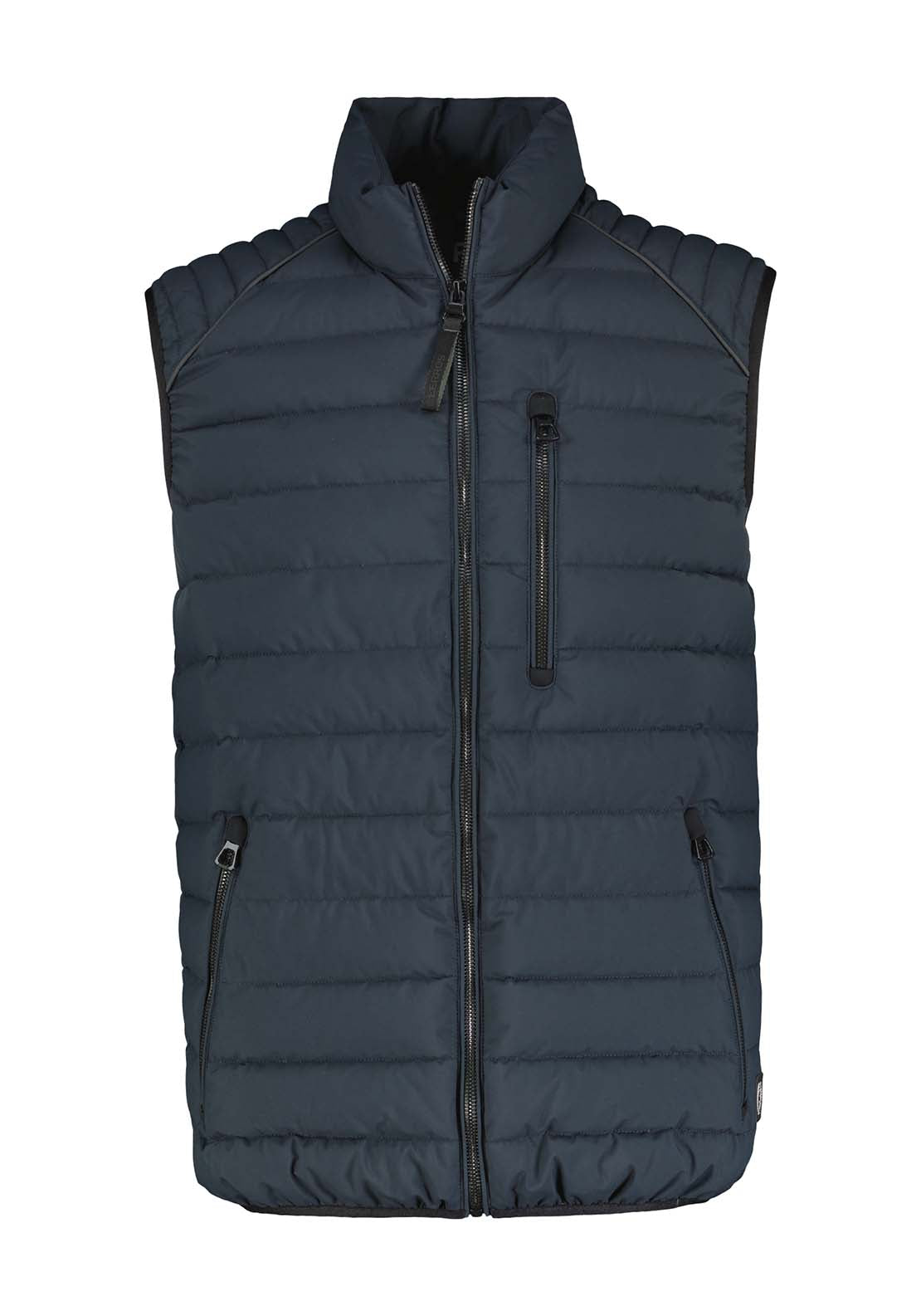 Lerros Quilted Gilet - Blue Knight 1 Shaws Department Stores