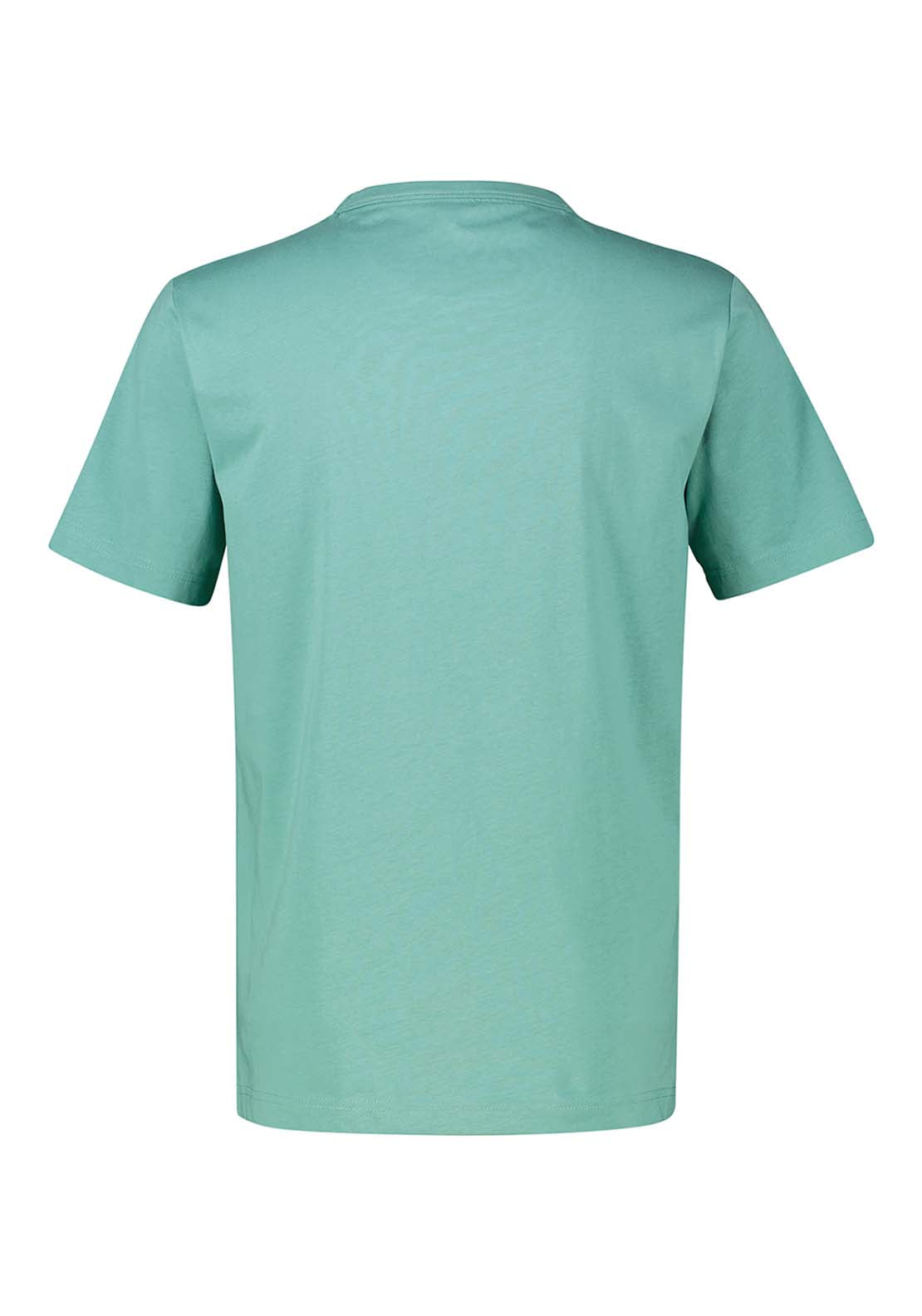Lerros Graphic Print T-Shirt - Fjord Blue 4 Shaws Department Stores