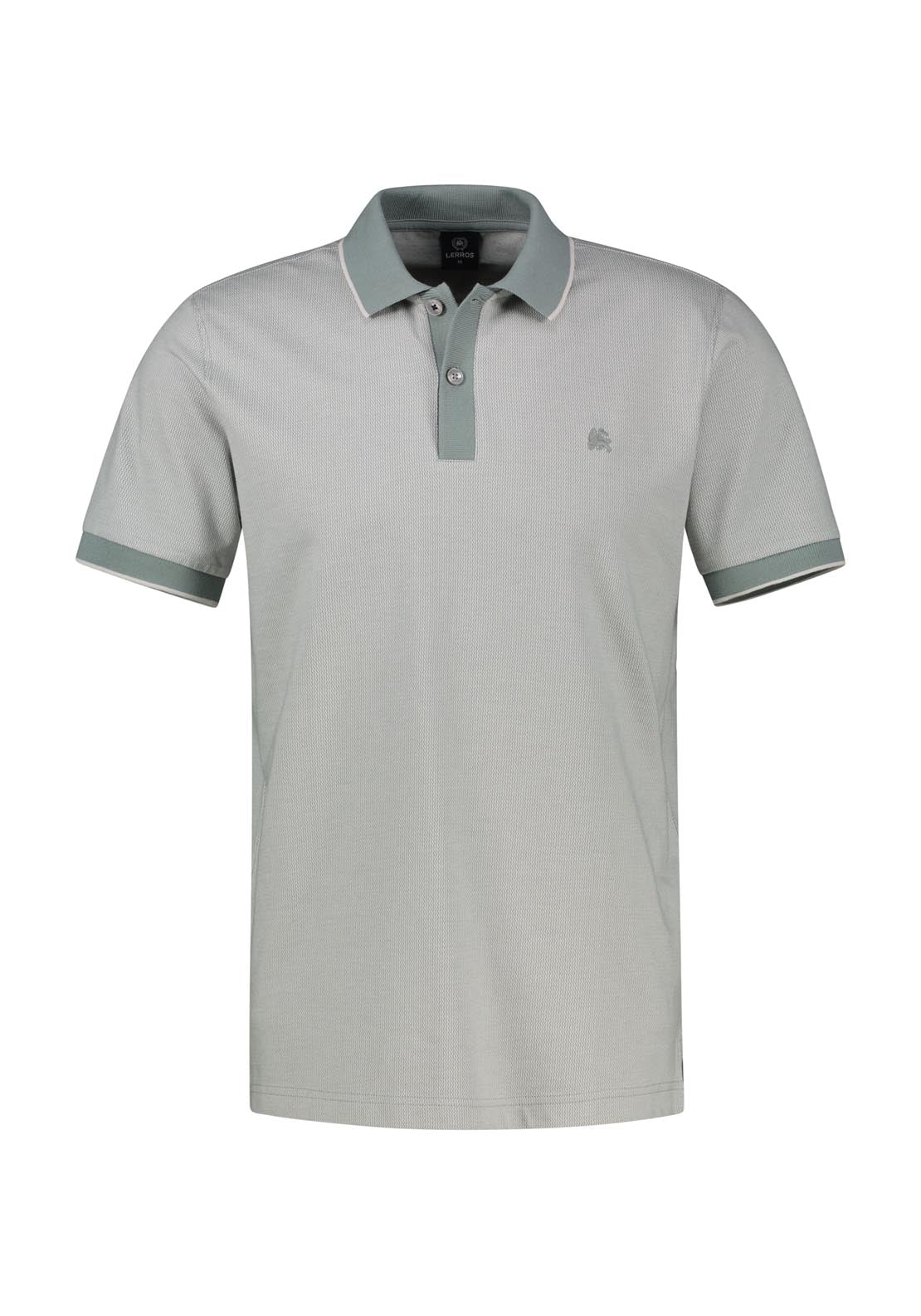 Lerros Short Sleeve Polo Shirt - Grey 1 Shaws Department Stores