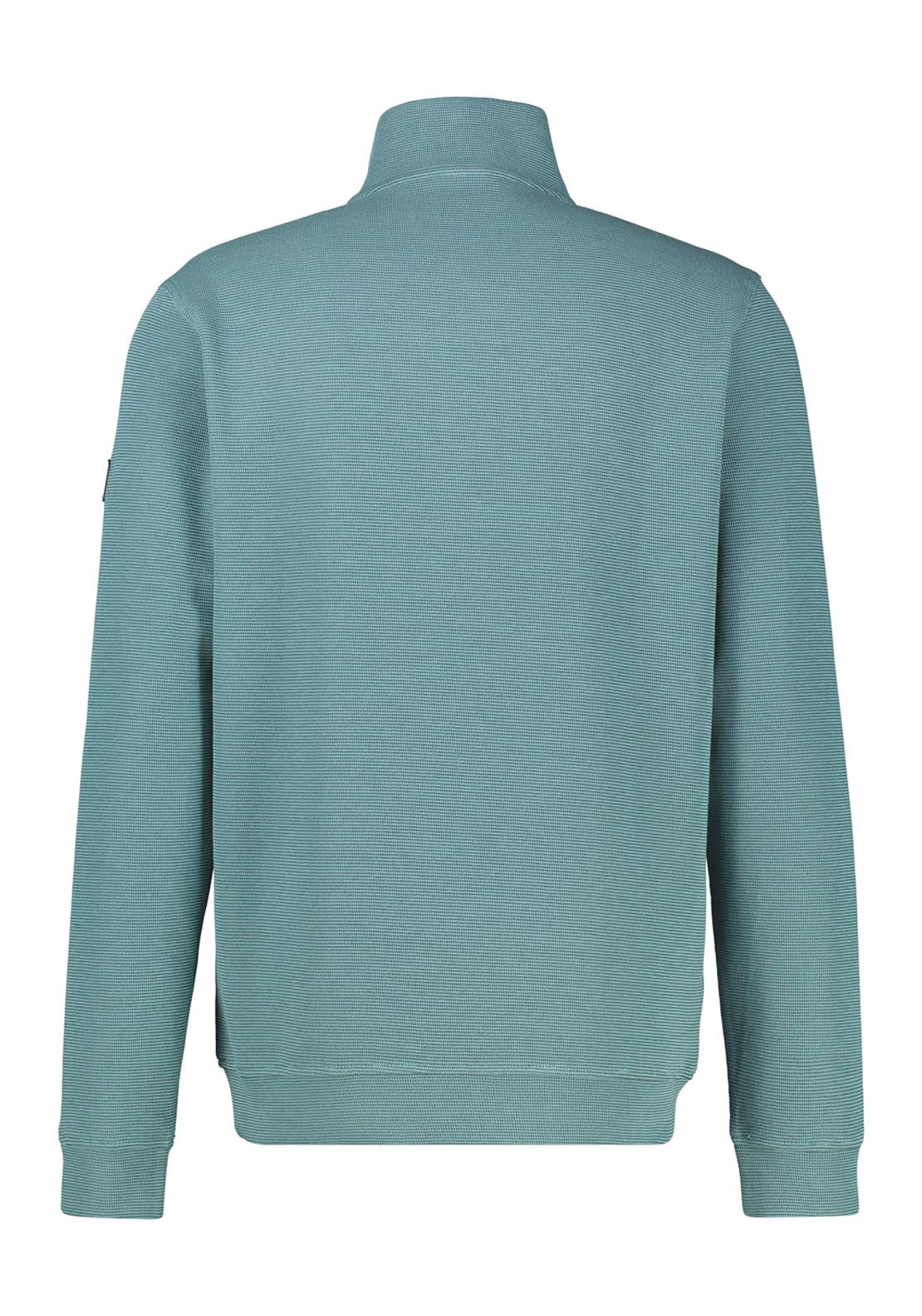 Lerros 1/4 Zip Sweatshirt - Arctic Blue 4 Shaws Department Stores