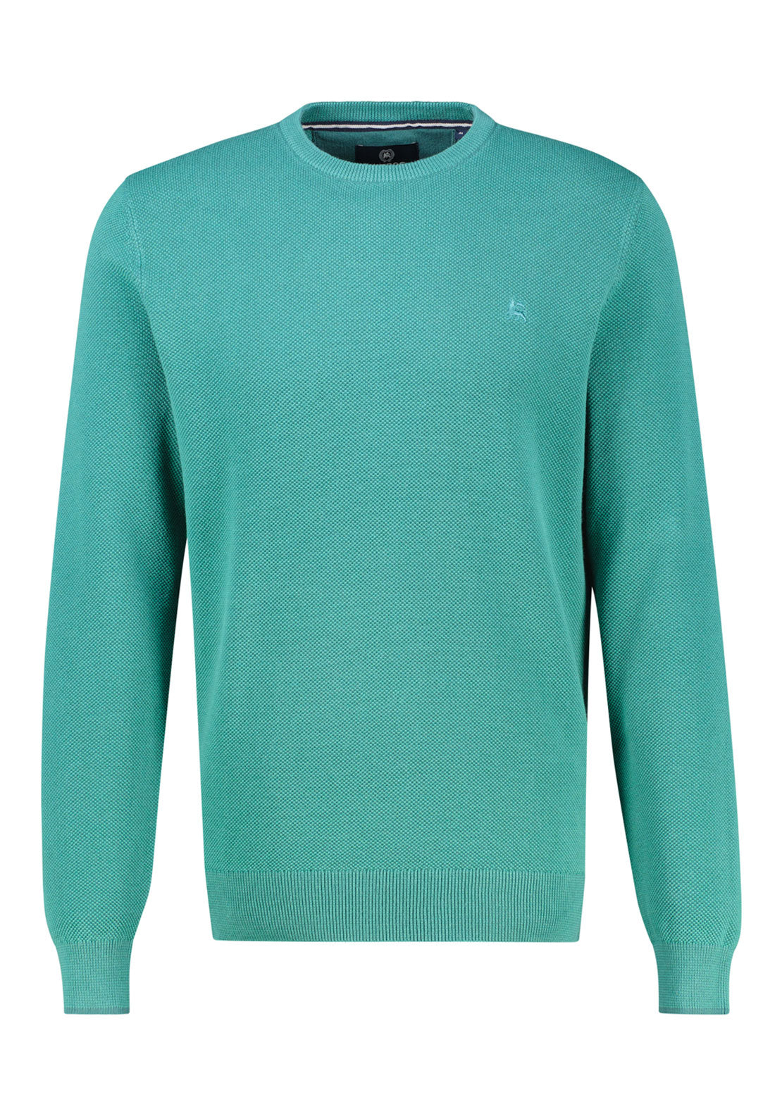 Lerros Crew Neck Knitwear - Soft Teal 3 Shaws Department Stores