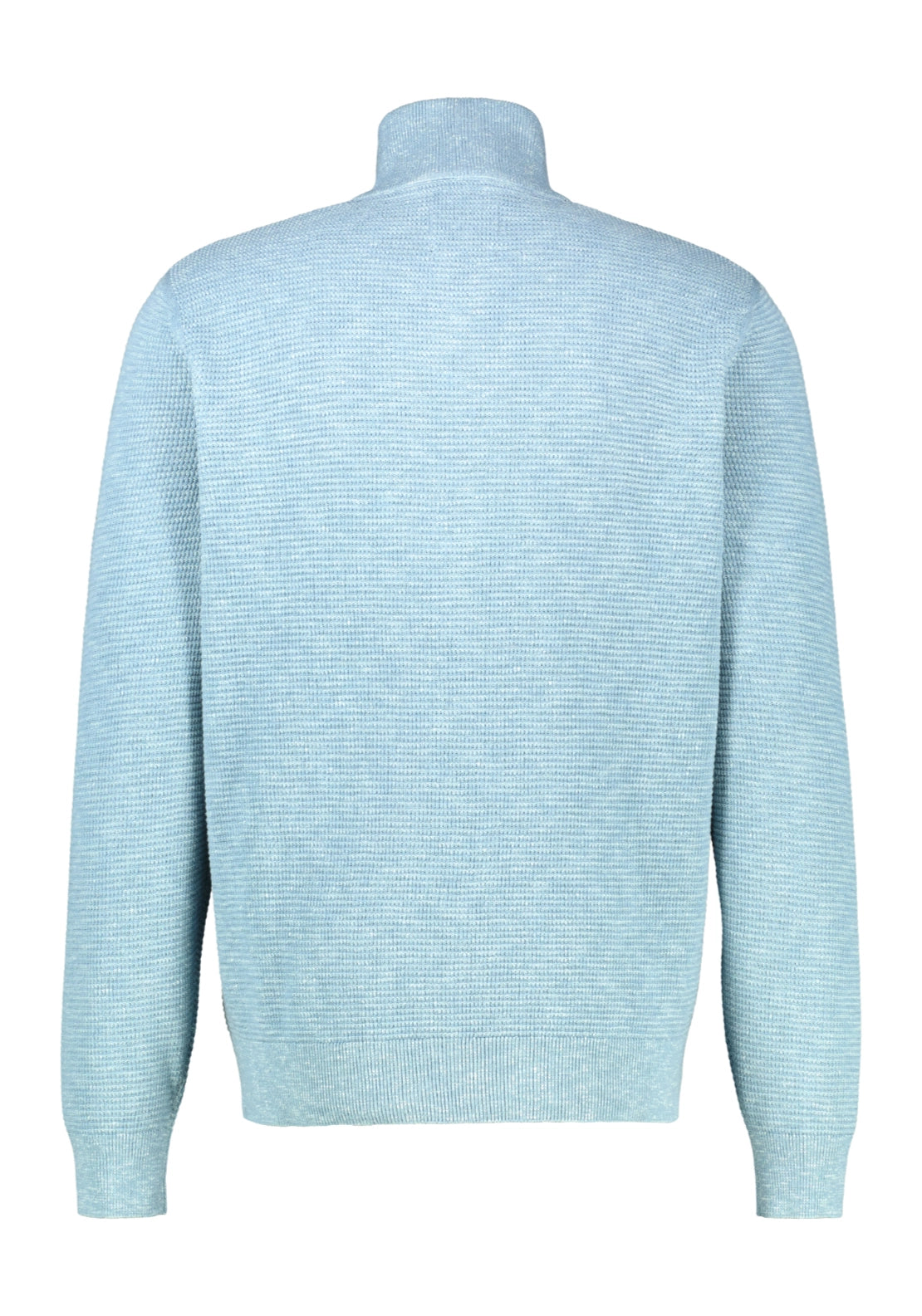1/4 Zip Knit Sweater - Blue