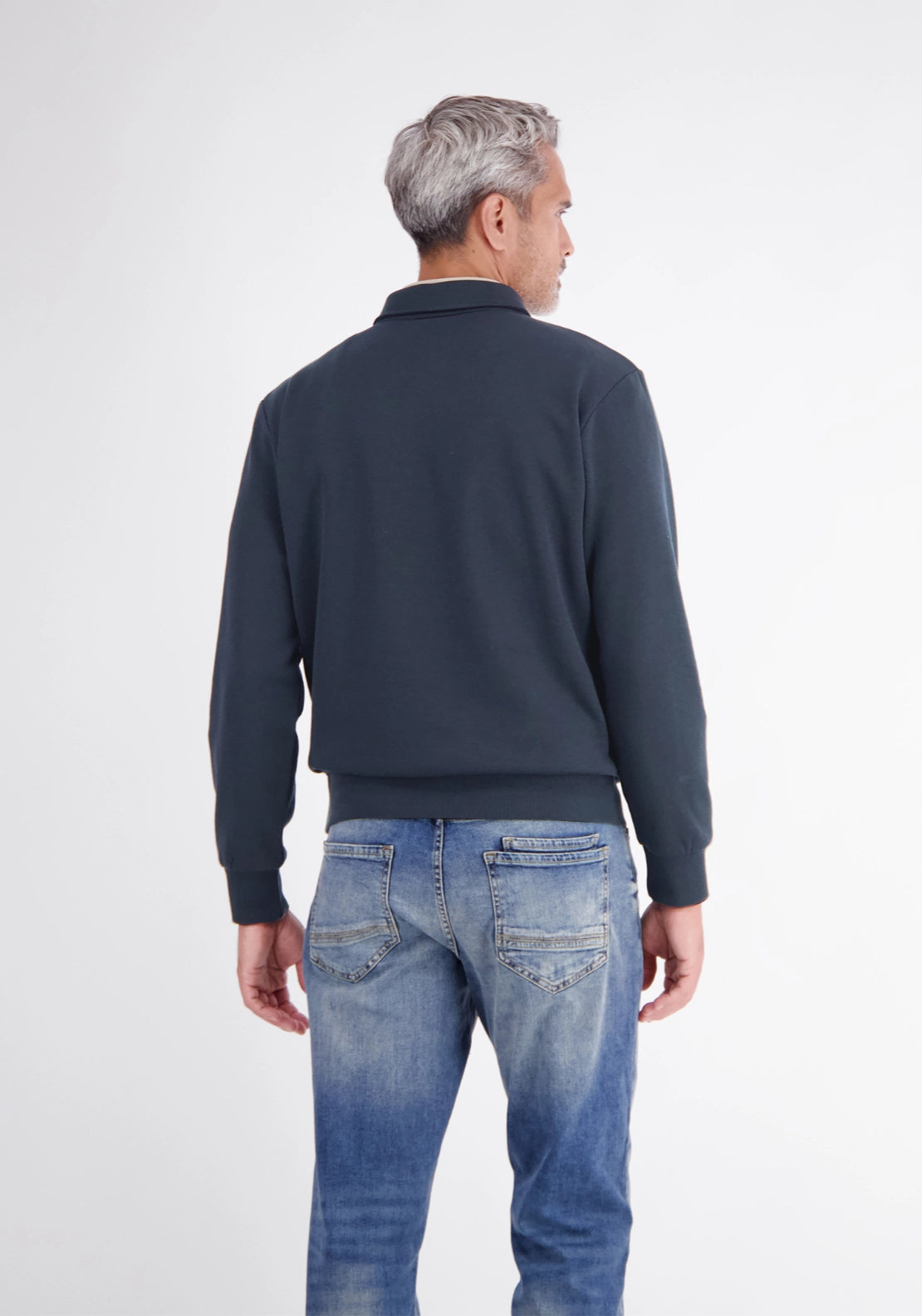 3 Button Polo Top - Classic Navy