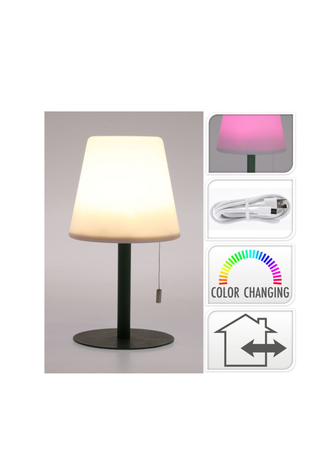 The Home Collection Color-Changing Matte Green Lamp 1 Shaws Department Stores